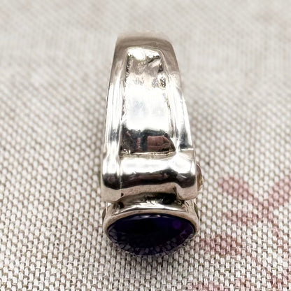 Chunky multi-stone ring, size O/7
