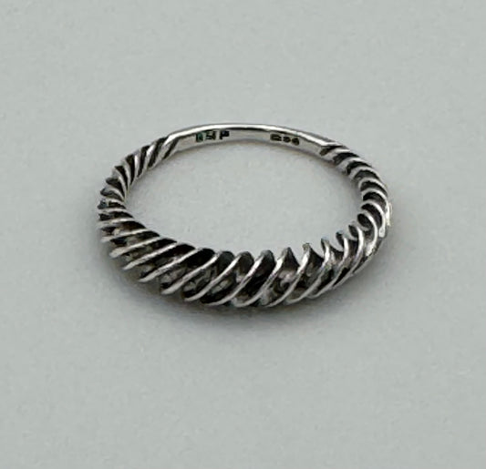 Spiral ring, London 1984, size N.5/7