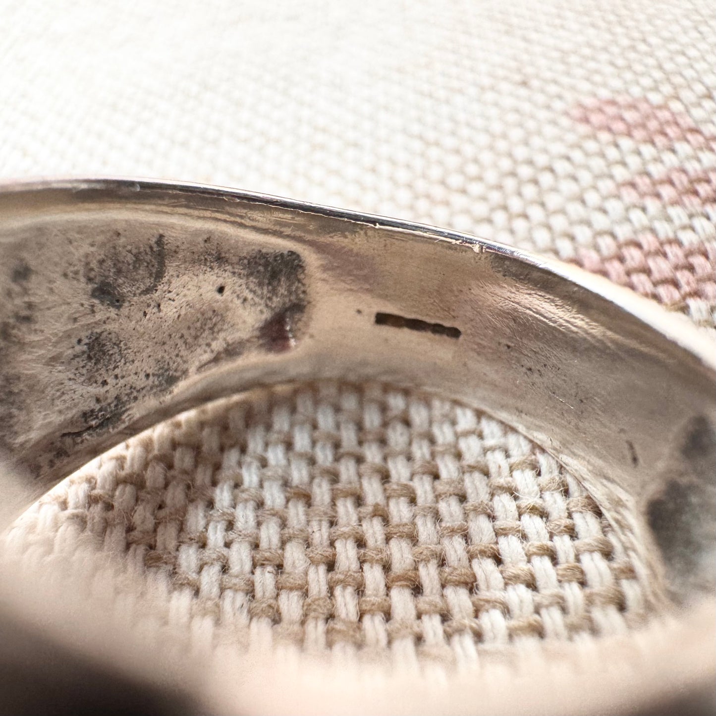 Carolyn Pollack silver and amazonite ring, hallmarked Birmingham 2010, size L (US 6)