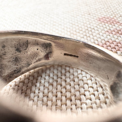 Carolyn Pollack silver and amazonite ring, hallmarked Birmingham 2010, size L (US 6)