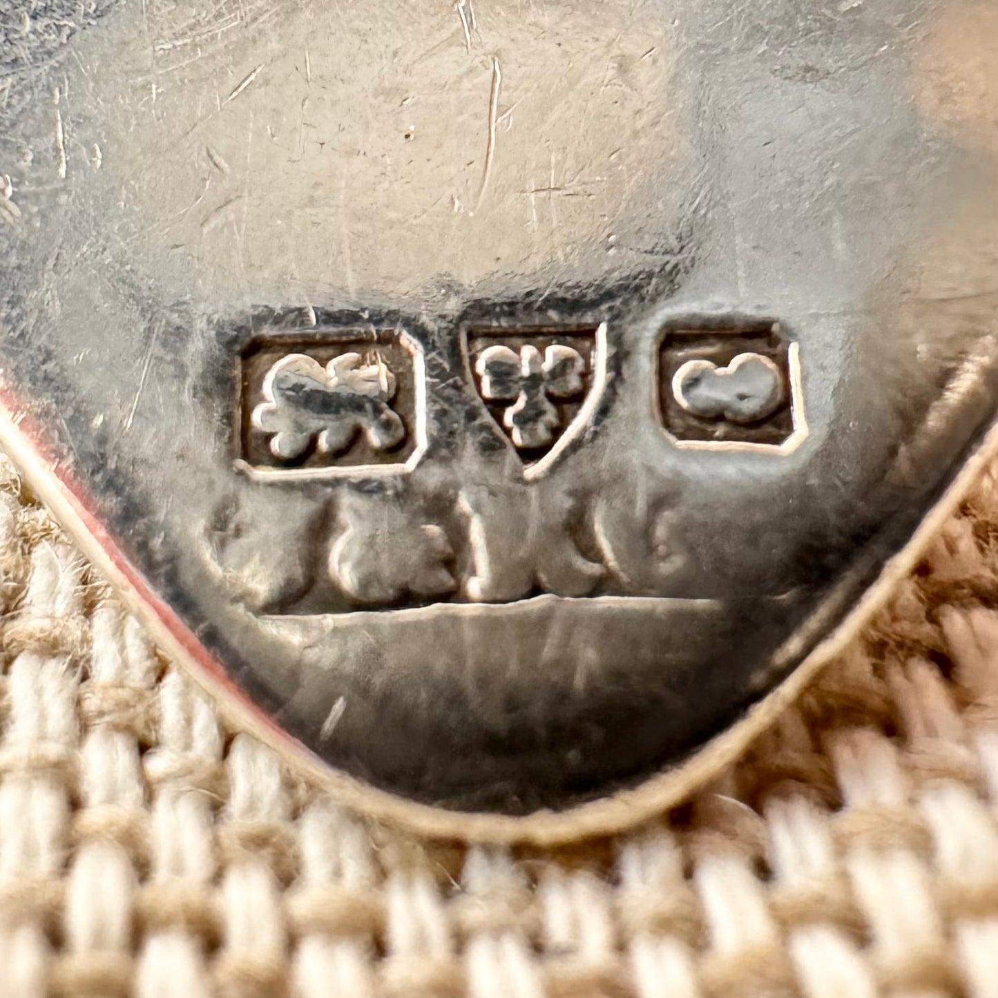 Antique unengraved silver medal fob, hallmarked Chester 1905