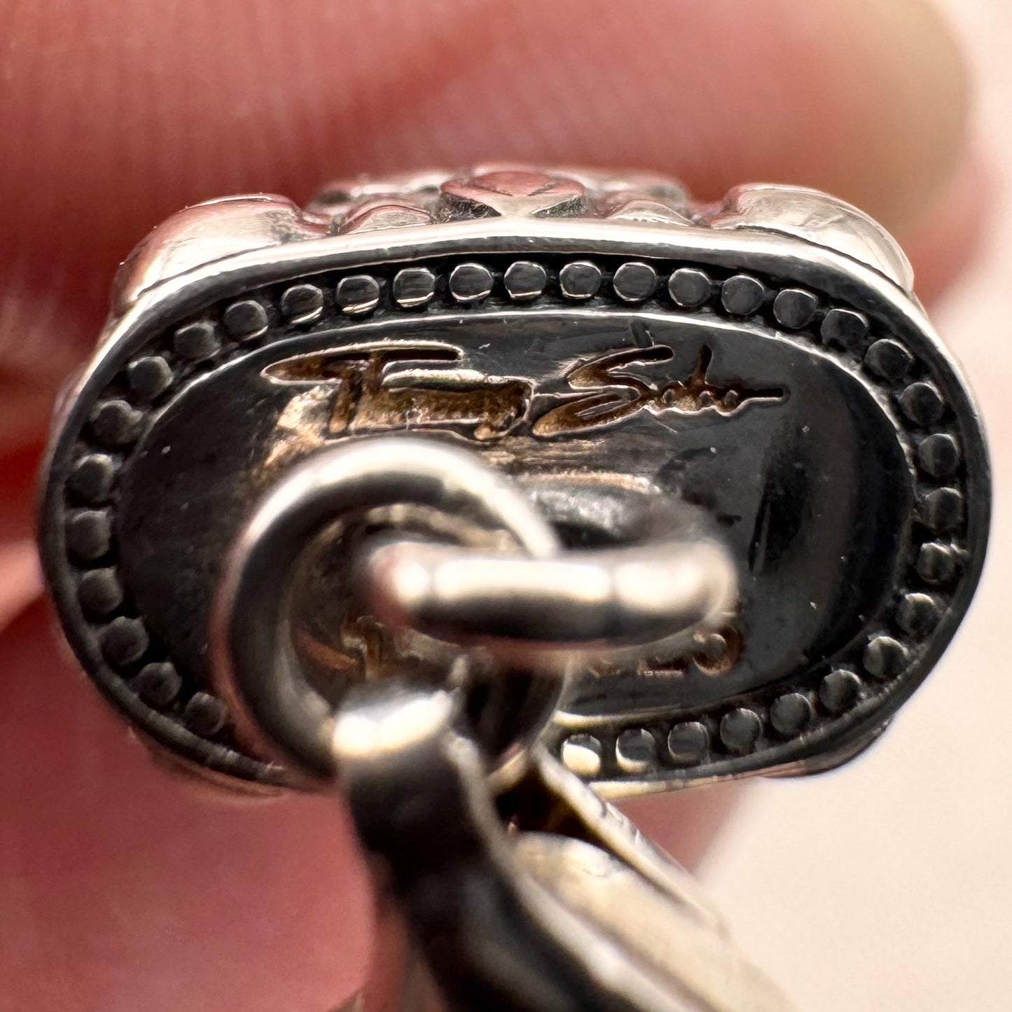 Thomas Sabo sterling silver tooth charm with skull detail
