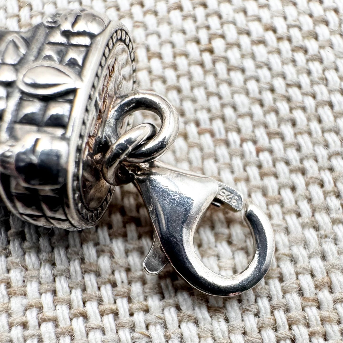 Thomas Sabo sterling silver tooth charm with skull detail