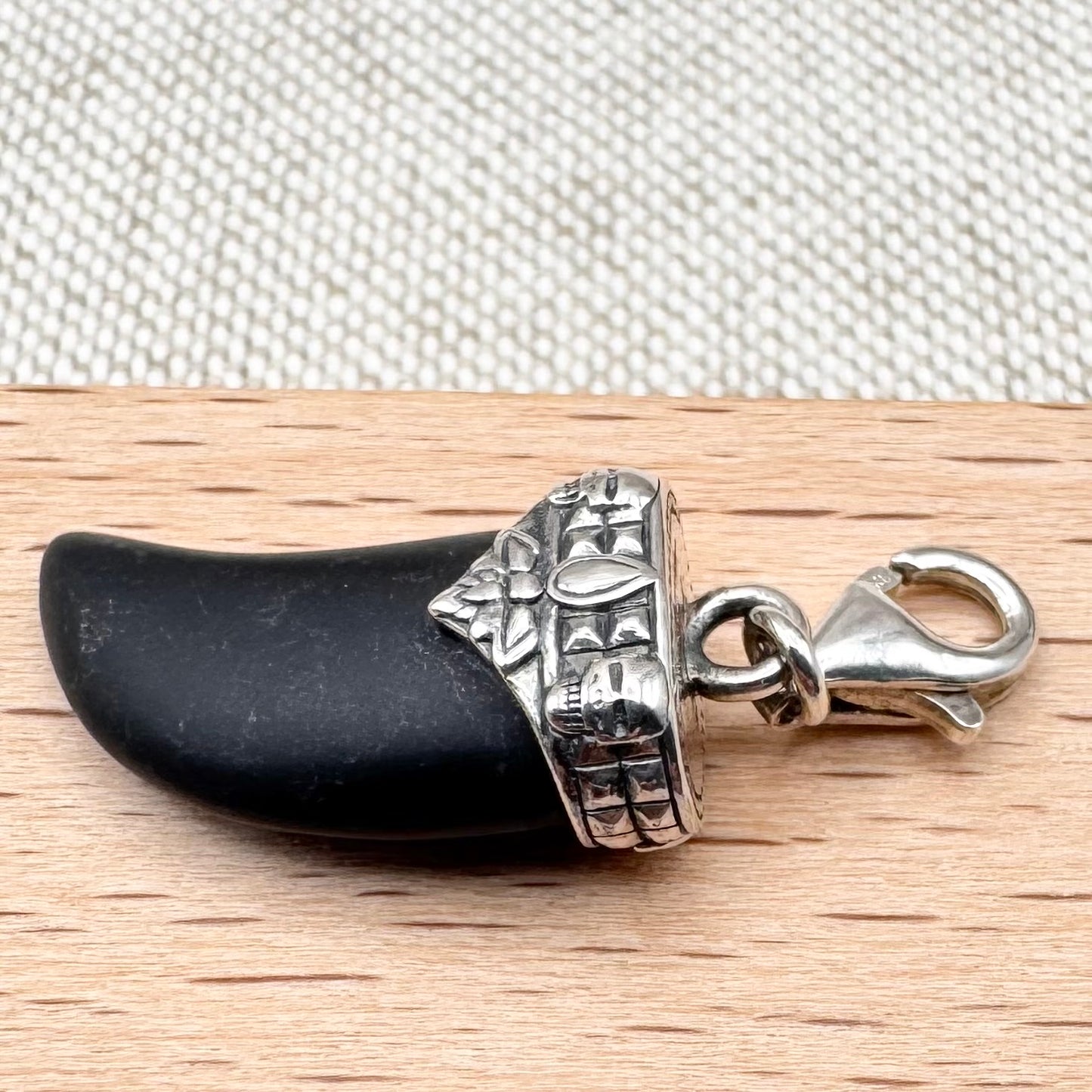 Thomas Sabo sterling silver tooth charm with skull detail