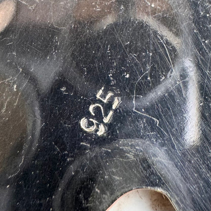 Large silver pendant with dendritic agate