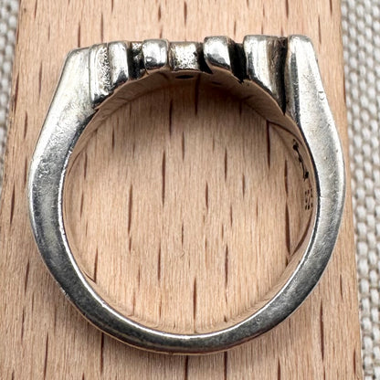 Etah Love silver ‘Love’ & ‘Hate’ rings, size J (US 4.5)