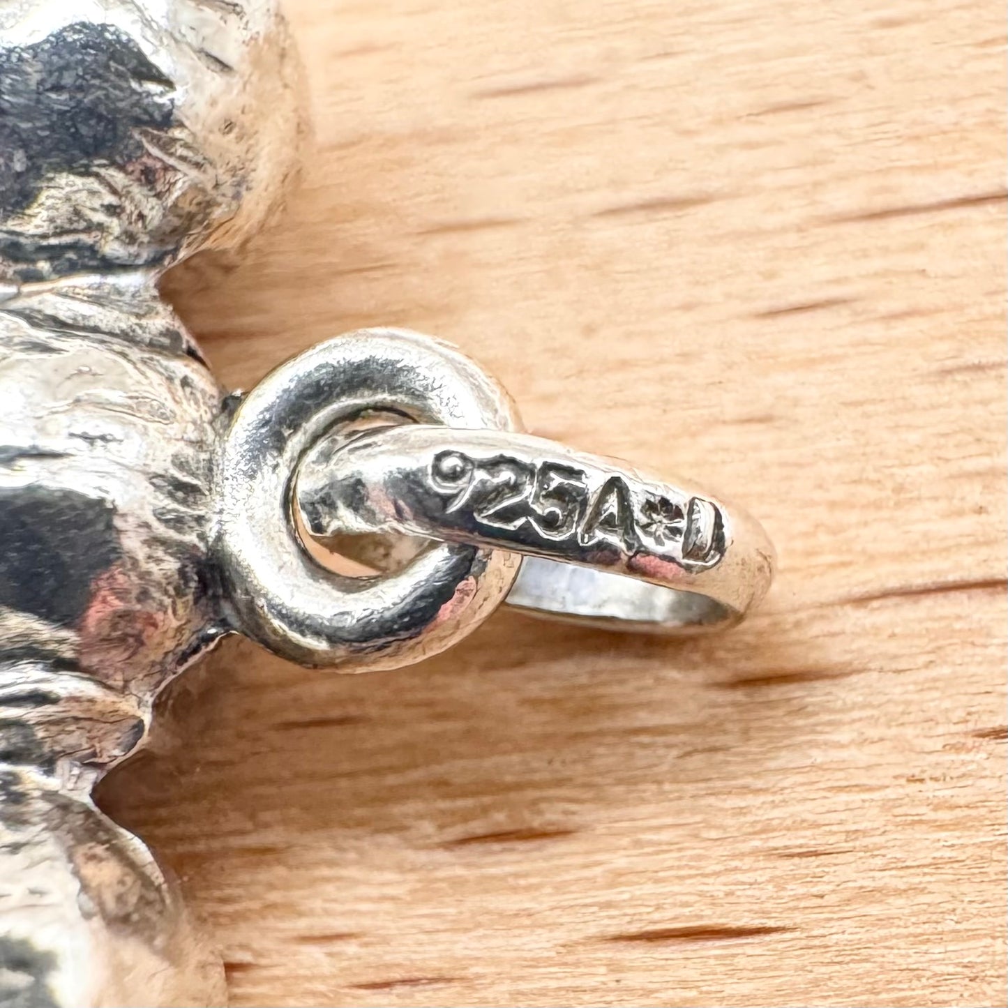 Vintage 'Three Wise Monkeys' silver pendant