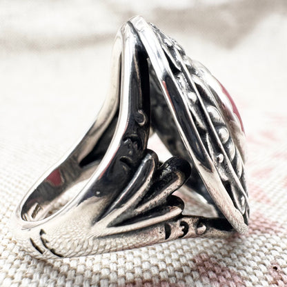 Carolyn Pollack Southwestern rhodonite ring, hallmarked Birmingham 2012, size N (US 6.5)
