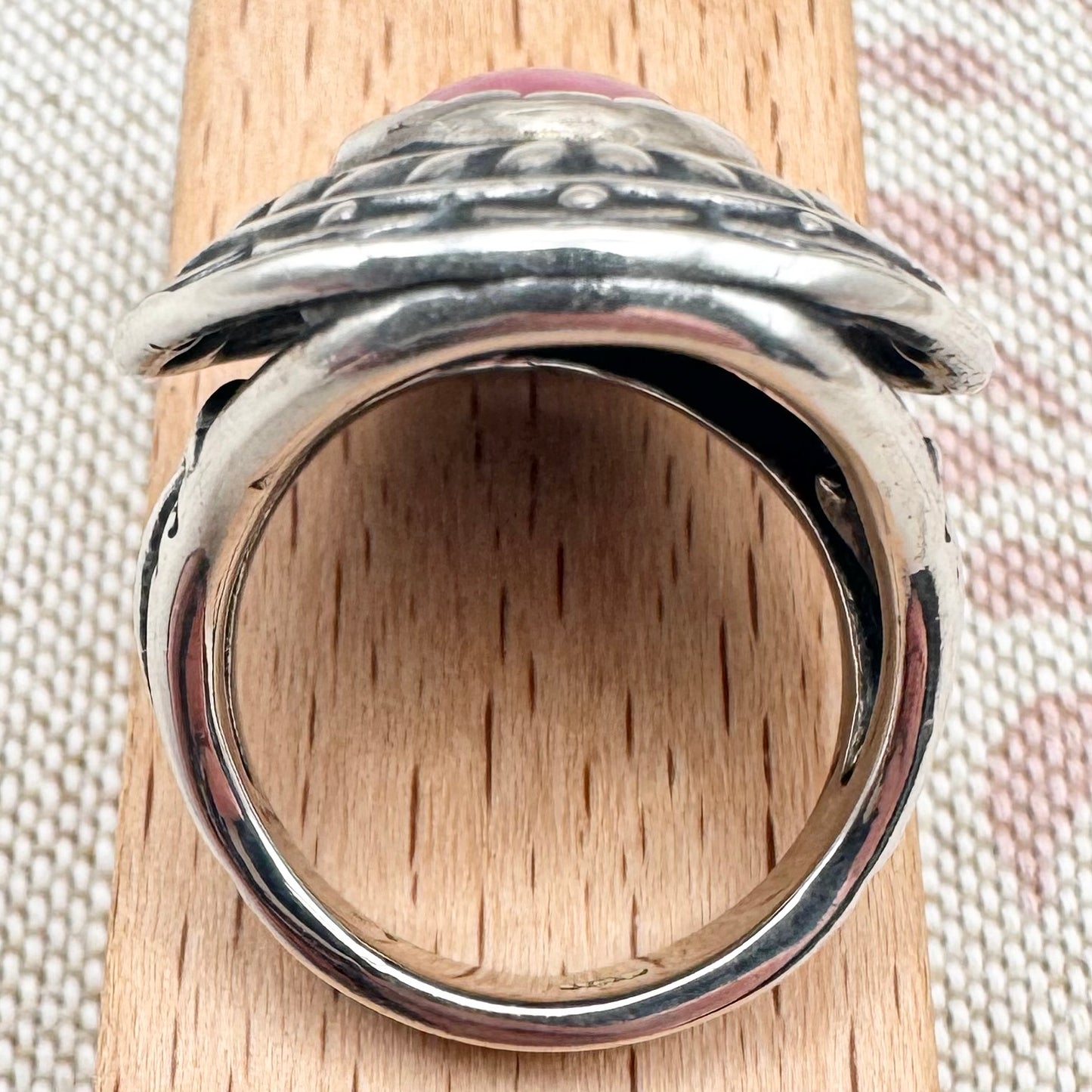 Carolyn Pollack Southwestern rhodonite ring, hallmarked Birmingham 2012, size N (US 6.5)