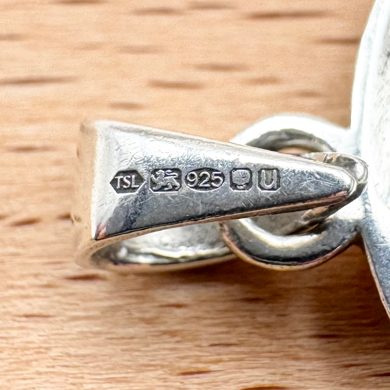 The Thimble Society London celestial sun and moon pendant, hallmarked London 2019