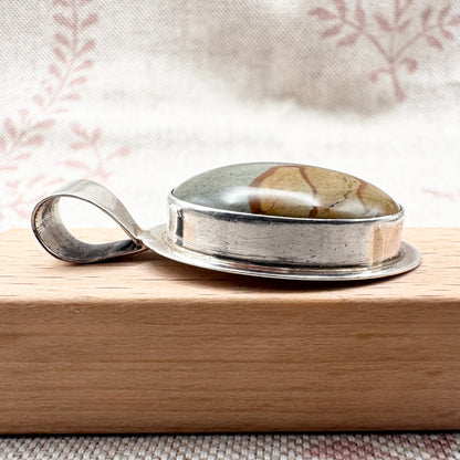 Denna Platero Navajo picture jasper pendant
