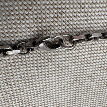 Artisan silver necklace with pearls