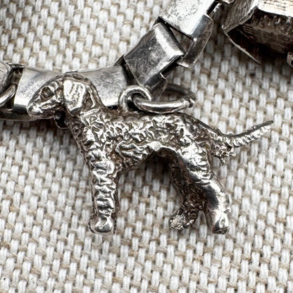 Vintage silver charm bracelet