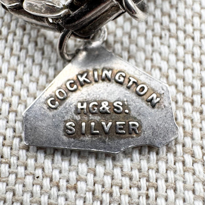 Vintage silver charm bracelet