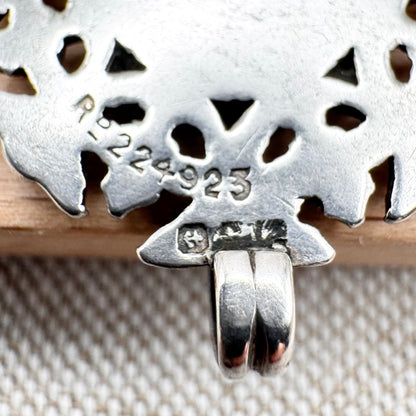 Antique silver & gilded pigeon fob medal, hallmarked for Birmingham, c.1894