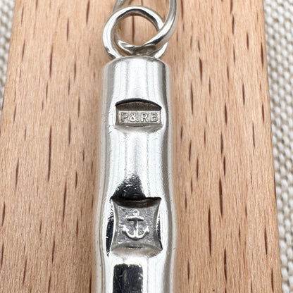 Vintage silver ingot pendant, hallmarked Birmingham 1978