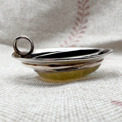 Vintage rainbow fluorite pendant