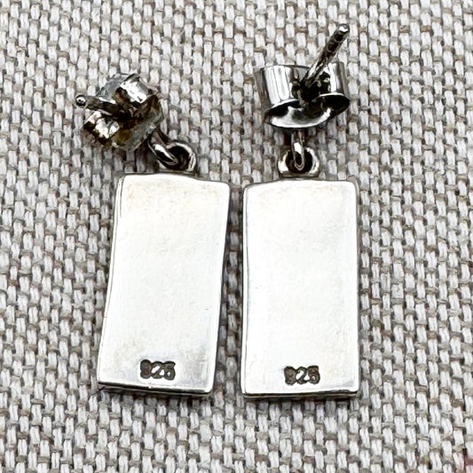 Silver Celtic knot earrings