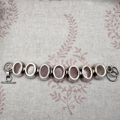 Handmade rose quartz bracelet