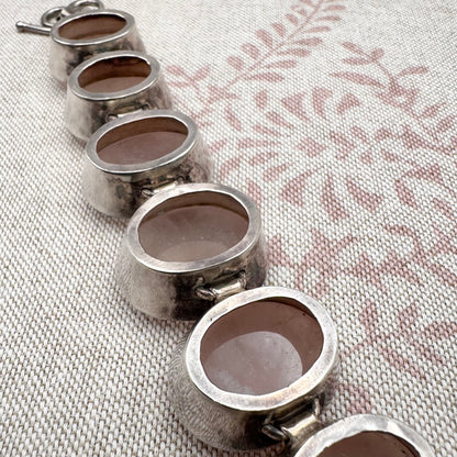 Handmade rose quartz bracelet