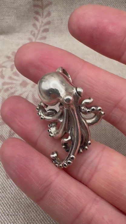 Vintage octopus pendant