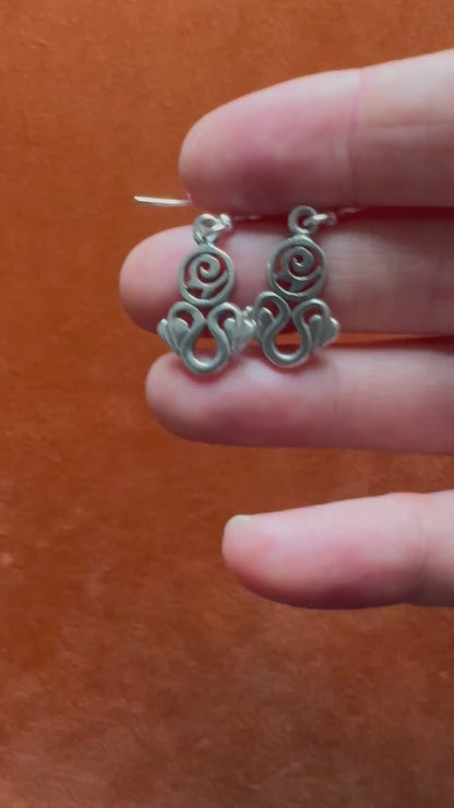 Mackintosh style earrings, Edinburgh import 1998